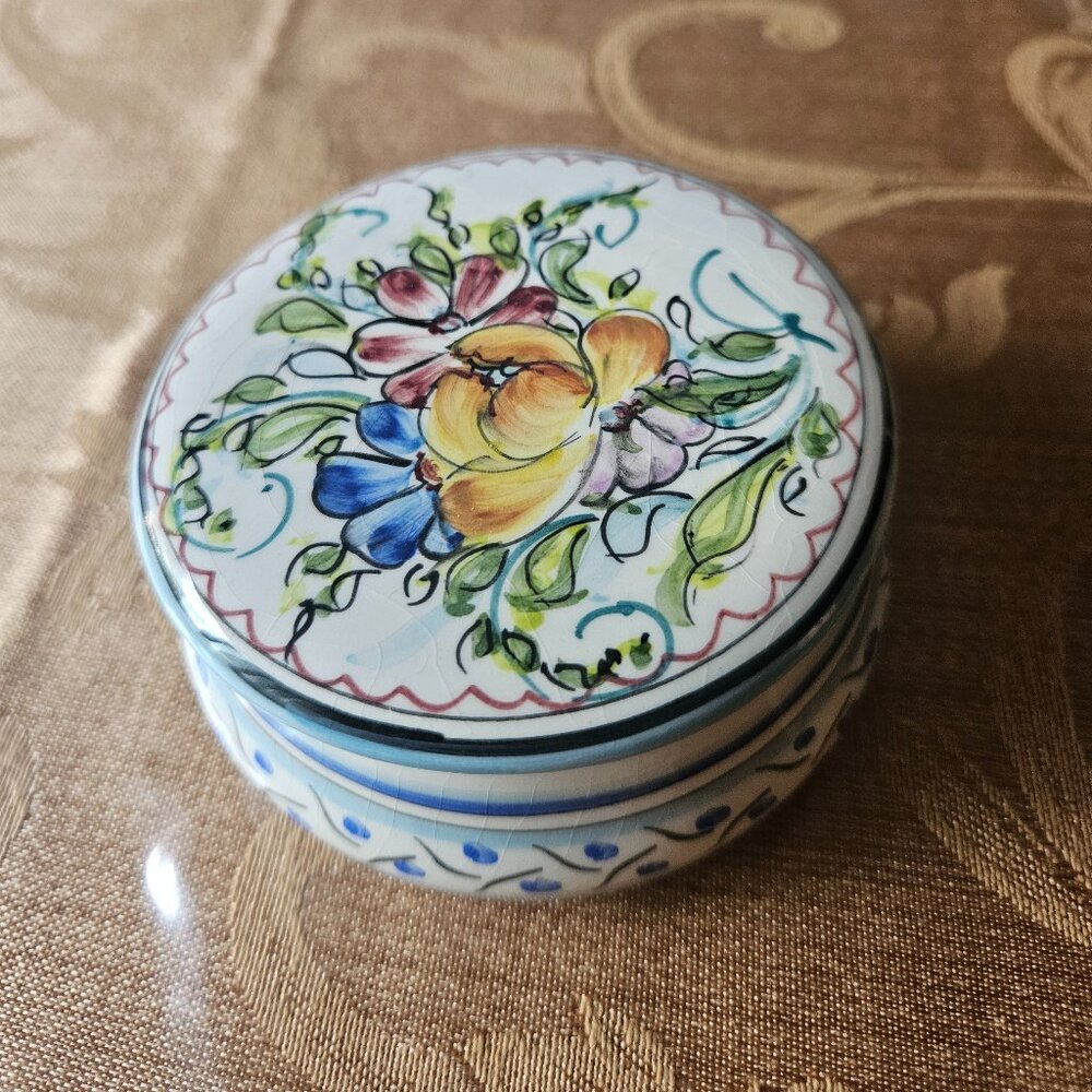 Hand Painted from Portugal Trinket Box